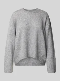 Sweter z dzianiny o luźnym kroju z miękkiej mieszanki żywej wełny - Swetry damskie - miniaturka - grafika 1