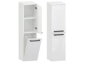 Szafki łazienkowe - Słupek Łazienkowy ATHOS 35 2D K P- Uchwyt Czarny Mat - miniaturka - grafika 1