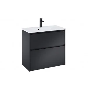 ROCA A852068532 Zestaw meblowy Unik GAP PRO compact slim 70 cm Czarny mat - Szafki łazienkowe - miniaturka - grafika 1