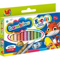 St. Majewski ST Kredki Bambino 18 kolorów St KRE18/BAMP - Przybory szkolne - miniaturka - grafika 1