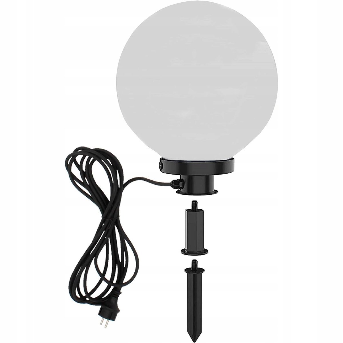 Słupek Grot do kuli ogrodowej z przewodem i wtyczką 230V Szpikulec