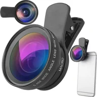 Akcesoria fotograficzne - Verk Obiektyw soczewka do telefonu smartfona 2w1 0.45x 12,5x makro klips aparat Obiektyw soczewka do telefonu smartfona 2w1 0.45x 12,5x makro klips aparat - miniaturka - grafika 1