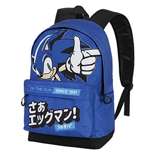 Plecak Sega-Sonic On The Run-Fan HS 2.0, niebieski, NIEBIESKI, Jeden rozmiar, Plecak FAN HS 2.0 w biegu - Plecaki - miniaturka - grafika 1
