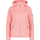 Kurtki damskie - CMP damska kurtka Knit-Tech ze stałym kapturem, Wędkarstwo Gips, 52 - miniaturka - grafika 1