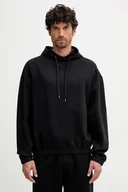 Bluzy męskie - BOSS bluza bawełniana męska kolor czarny z kapturem gładka 50544099 - miniaturka - grafika 1