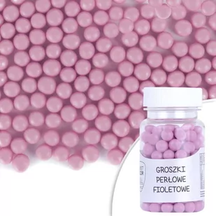 Posypka cukrowa GROSZKI FIOLETOWE Sweet Decor, 50 g - Dodatki do ciast w proszku - miniaturka - grafika 1