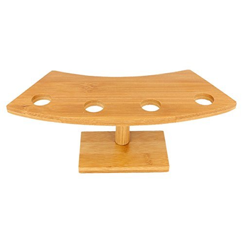 Podstawki na 4 szklanki do lodu 26 x 10,5 x 9 cm naturalny bambus - 12 un.