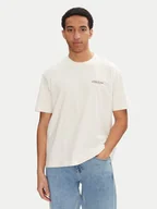 Koszulki męskie - Guess Jeans T-Shirt M4BI75 K8FQ4 Écru Overshirt Fit - miniaturka - grafika 1