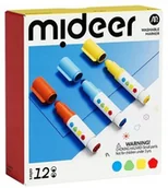 Przybory szkolne - mideer Szybkoschnące, miękkie, zmywalne kredki (12 kolorów) - miniaturka - grafika 1