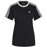 Koszulki i topy damskie - Adidas, T-shirt damski sportowy Essentials 3-Stripes, GS1379, Czarny, Rozmiar M - miniaturka - grafika 1