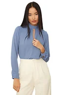 Bluzy damskie - Trendyol Bluza damska w kolorze niebieskim, rozmiar 34 - miniaturka - grafika 1
