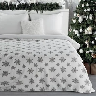 Koc świateczny BLINK/1 150 x 200 cm biało-srebrny - Koce - miniaturka - grafika 1