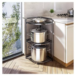 Przenośny narożny regał - Półki do kuchni - miniaturka - grafika 2