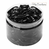 Pozostałe akcesoria fryzjerskie - Gumki do wiązania włosów - czarne - miniaturka - grafika 1