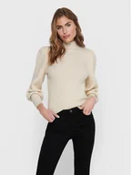 Swetry damskie - ONLY Sweter Katia 15232494 Beżowy Regular Fit - miniaturka - grafika 1