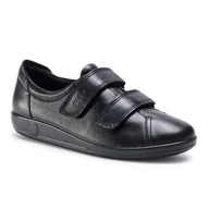 Półbuty damskie - Ecco Półbuty Soft 2.0 20651356723 Black With Black Sole - miniaturka - grafika 1