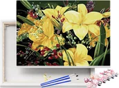 Malowanie po numerach - Obraz do malowania po numerach Żółte Lilie 40x50cm / beliart - miniaturka - grafika 1