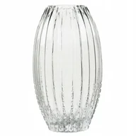 Wazony i flakony - WAZON SZKLANY RETRO na bukiety aranżacje kwiatowe PRZEZROCZYSTY wys. 28cm - miniaturka - grafika 1