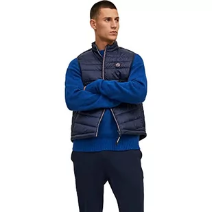 Jack & Jones męska kurtka JJEHERO Collar Noos pikowana kurtka, granatowa marynarka, L - Kurtki męskie - miniaturka - grafika 1