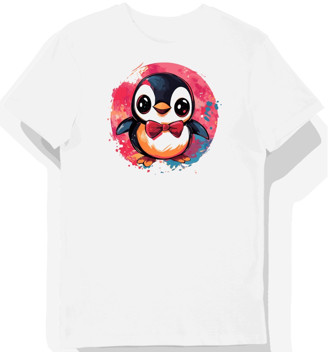 Koszulka męska biała z motywem eleganckiego krawata XL