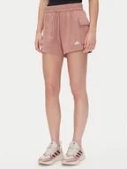 Spodenki damskie - adidas Szorty sportowe Essentials Small Logo JC5703 Różowy Loose Fit - miniaturka - grafika 1
