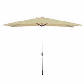 Parasole ogrodowe - Marbueno Parasol Acero 8 Varillas 200x300 cm Poliester Brązowy Ogród, Basen, Taras D1400827 - miniaturka - grafika 1