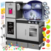 Zabawki AGD - Kuchnia Dla Dzieci Drewniana Kinderplay Światło - miniaturka - grafika 1