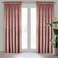 Zasłony - Zasłona na taśmie marszczącej ROSA 140 x 270 cm różowy - miniaturka - grafika 1