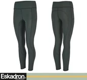Bryczesy - Eskadron Legginsy jeździeckie damskie PRO EQUESTRIAN FANATICS AW21 - - antique green - miniaturka - grafika 1