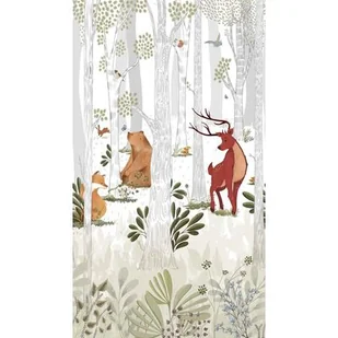 Mural druk cyfrowy winylowy na flizelinie dziecięcy las - Tapety - miniaturka - grafika 1