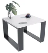Ławy i stoliki kawowe - Kwadratowy nowoczesny stolik kawowy biały + czarny D3-E75 - miniaturka - grafika 1