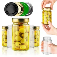 Pojemniki kuchenne - 50x MAŁE SŁOIKI NA PRZETWORY MIĘSO PASZTET PROSTY SŁOIK NA DŻEM MIÓD 245 ML - miniaturka - grafika 1