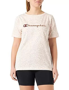 Koszulki i topy damskie - Champion Damska koszulka z krótkim rękawem, Różowe zwierzątko, S - grafika 1