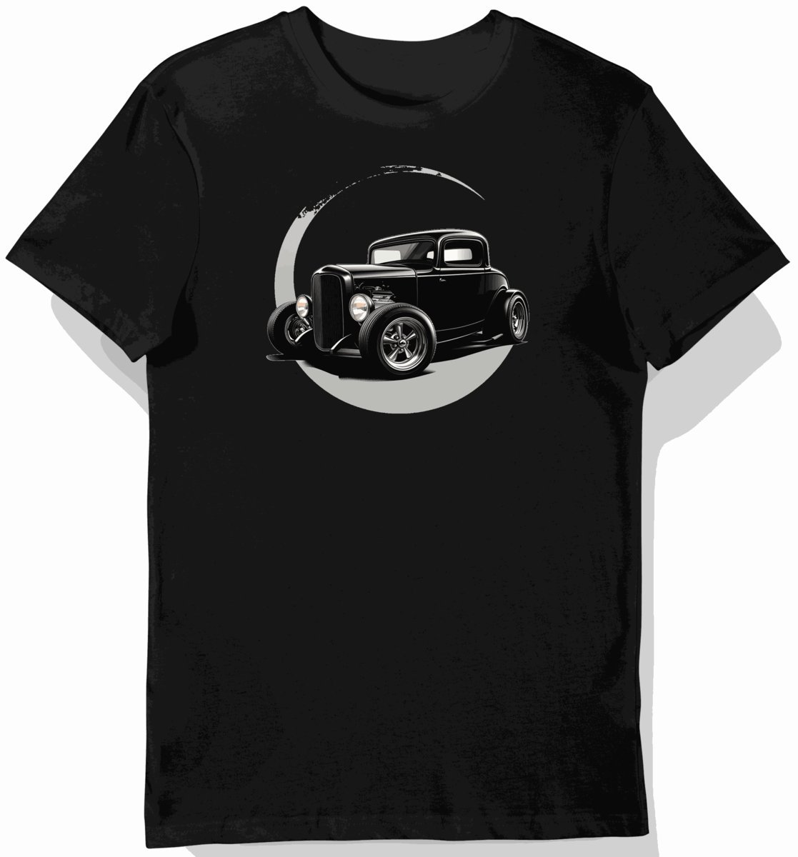 Koszulka męska czarna Motoryzacyjna Klasyczna Finezja XXL