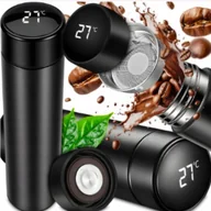 Yerba Mate - Termos Kubek Termiczny Wyświetlacz Led Yerba Mate Herbata Kawa 500ml - miniaturka - grafika 1
