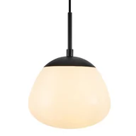 Lampy sufitowe - Lampa wisząca do salonu Rise 108547 Markslojd szklana biała czarna - miniaturka - grafika 1