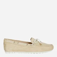 Mokasyny damskie - Buty żeglarskie damskie zamszowe Geox D154RC022BC-C0122 38 24.7 cm Sand (8050036116284). Mokasyny damskie - miniaturka - grafika 1