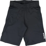 Spodnie sportowe męskie - Reebok Spodnie Ser Short Tight czarne r. S Z08509 - miniaturka - grafika 1