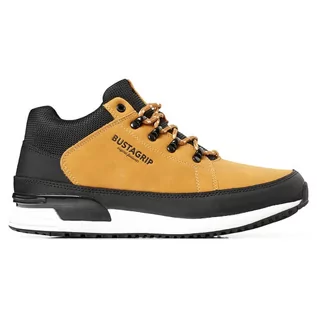 Sneakersy męskie - Skórzane buty męskie sneakersy żółte Cruiser Bustagrip - grafika 1