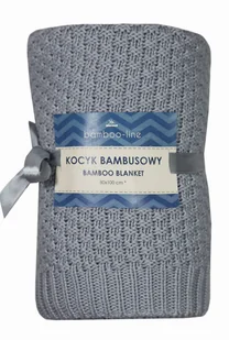 Texpol La Tresse kocyk bambusowy 80x100 cm szary - Koce i narzuty dla dzieci - miniaturka - grafika 1