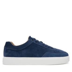 Sneakersy Calvin Klein Clean Cup Low Laceup Oxf Su HM0HM01880 Granatowy - Sneakersy męskie - miniaturka - grafika 1