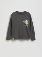 Koszulki dla chłopców - Reserved - Longsleeve GARFIELD - ciemnoszary - miniaturka - grafika 1
