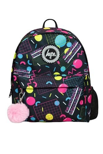 Hype Plecak unisex dla dzieci z lat 90-tych, wielokolorowy, jeden rozmiar, multi, Rozmiar uniwersalny