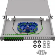 Akcesoria do szaf serwerowych - PRZEŁĄCZNICA ŚWIATŁOWODOWA TFDP-19-1U-24D-SC-G STALFLEX - miniaturka - grafika 1