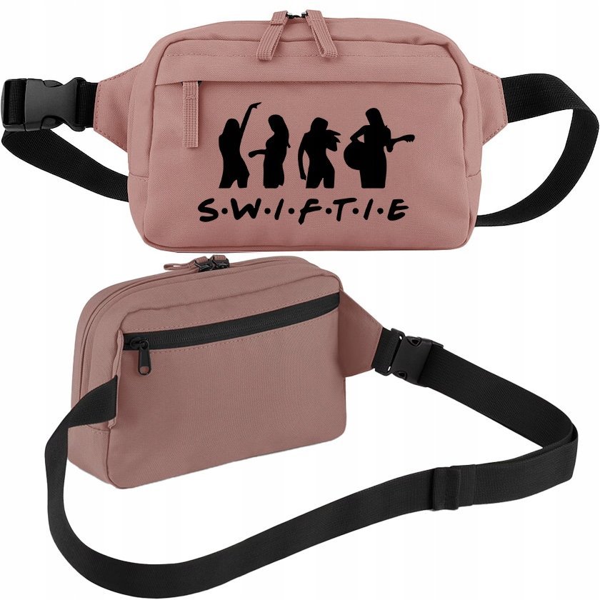 NERKA SASZETKA BIODROWA BRUDNY RÓŻ SWIFTIE WYKONAWCY ZESPOŁY MUZYKA WZORY