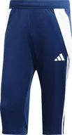 Dresy męskie - Spodnie męskie adidas Tiro 24 3/4 niebieskie IS1000-S - miniaturka - grafika 1