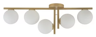 Sigma 33339 Nowoczesna lampa sufitowa ANDY złota OP.OŚW. 5PŁ 33339 - Lampy sufitowe - miniaturka - grafika 1