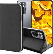 Etui i futerały do telefonów - Hello Case ETUI Z KLAPKĄ DO REDMI NOTE 10 / 10 PRO MAX CZARNE ZAMYKANE MAGNETYCZNE - miniaturka - grafika 1