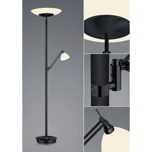 B-Leuchten Findus lampa stojąca LED 2-pkt. czarna - Lampy stojące - miniaturka - grafika 5