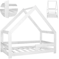 Łóżka dla dzieci i młodzieży - Łóżko dla dzieci domek 160x80 cm z drewnianym stelażem - miniaturka - grafika 1